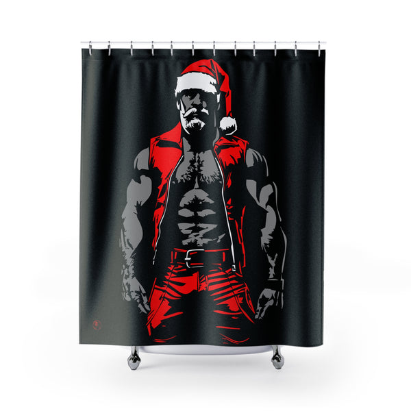 Leather Santa, Shower Curtain