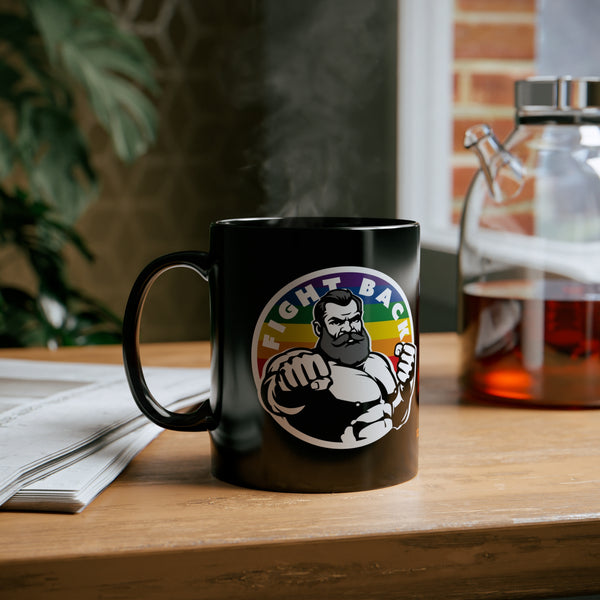 Fight Back with Pride11oz Black Mug