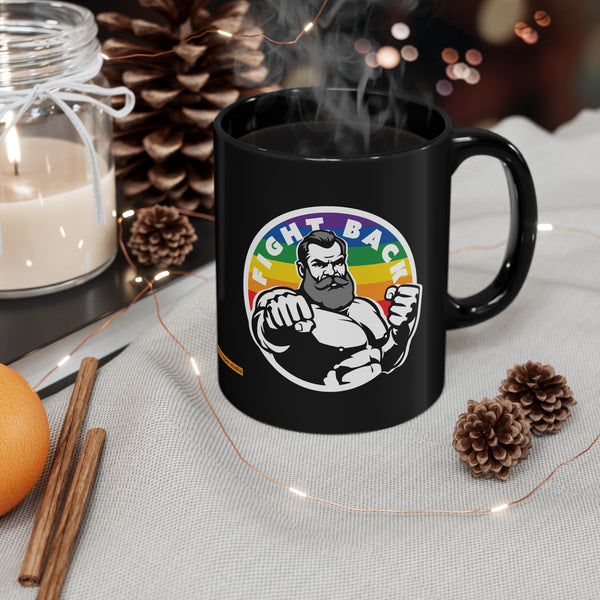 Fight Back with Pride11oz Black Mug