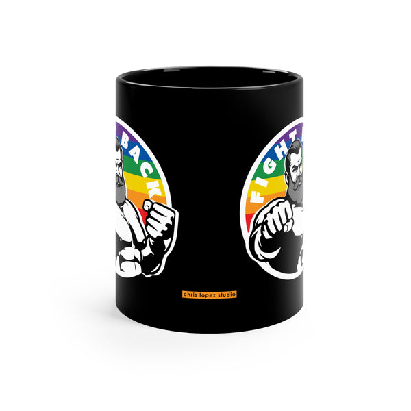Fight Back with Pride11oz Black Mug