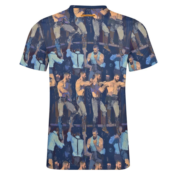 Party Time, All Over Printed Cotton T-shirt