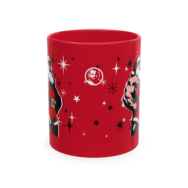 Santa 2026 Red, Traditional Ceramic Mug