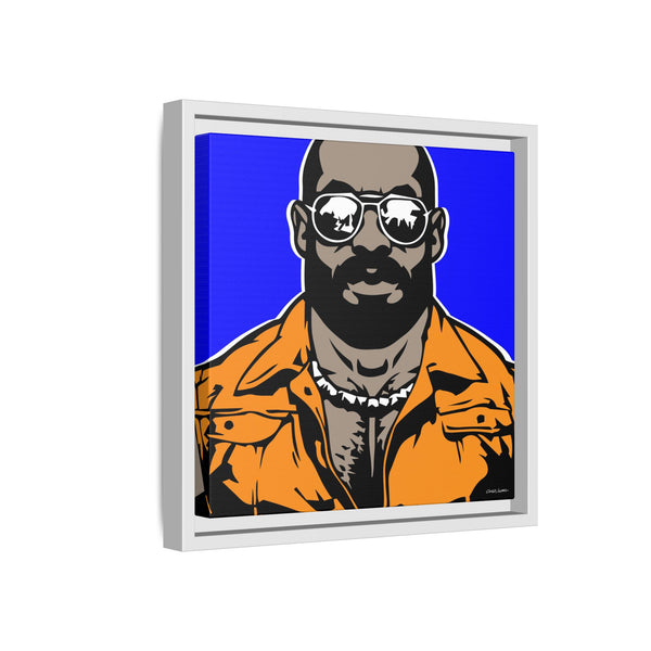 Shades 4, Giclee Print on Canvas, Framed (Multi-color)