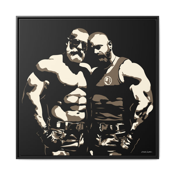 Couple 2, Giclee Print on Canvas, Framed (Multi-color)