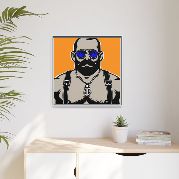 Shades 1, Giclee Print on Canvas, Framed (Multi-color)