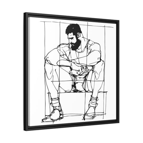 Man Study, Matte Canvas, Framed (Multi-color)