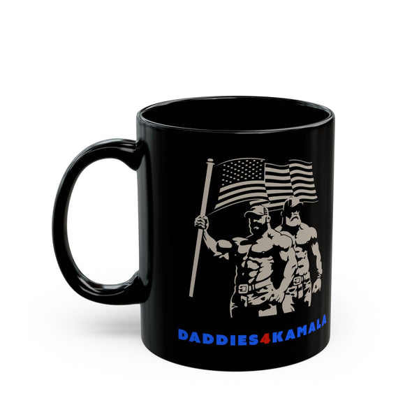 Daddies 4 Kamala, Black Mug (11oz, 15oz)