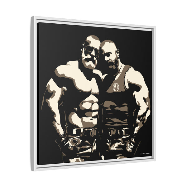 Couple 2, Giclee Print on Canvas, Framed (Multi-color)