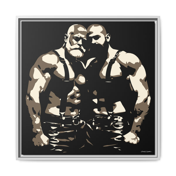 Couple 1, Giclee print on Canvas, Framed (Multi-color)