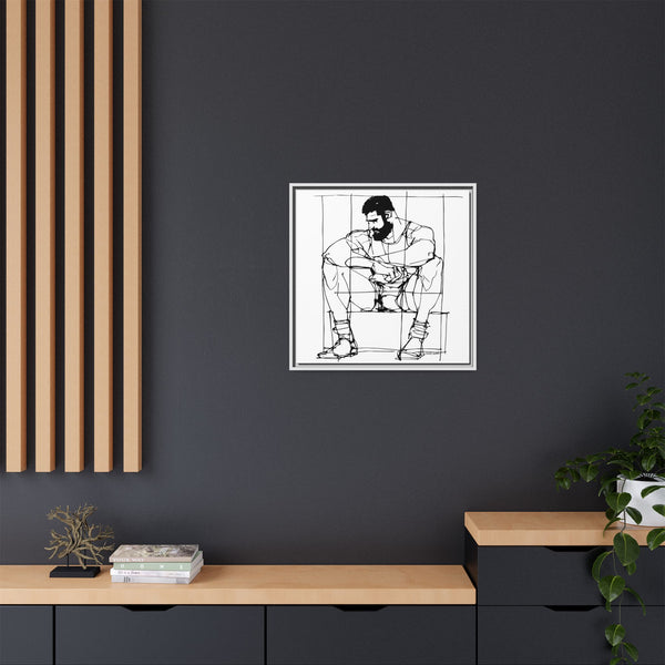 Man Study, Matte Canvas, Framed (Multi-color)