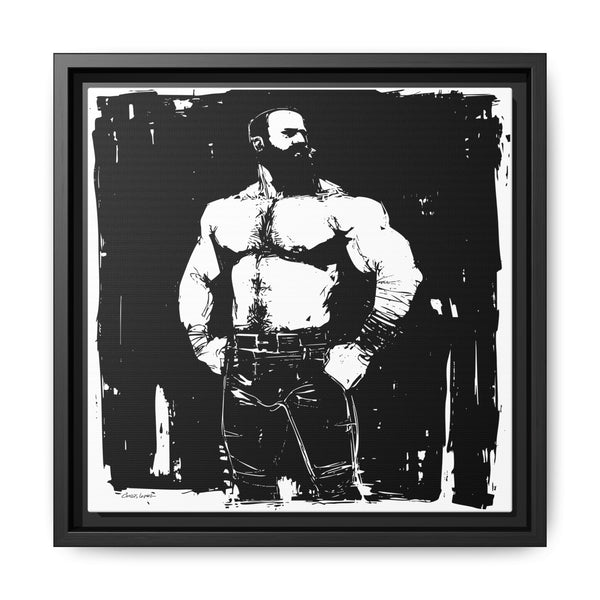 Tough Dude, Giclee print on Canvas, Framed (Multi-color)