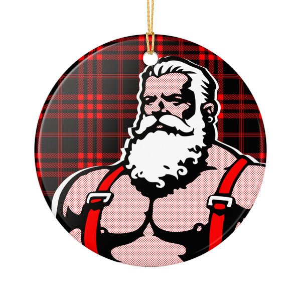 Santa 25 Ceramic Decoration Ornament, (1pc)