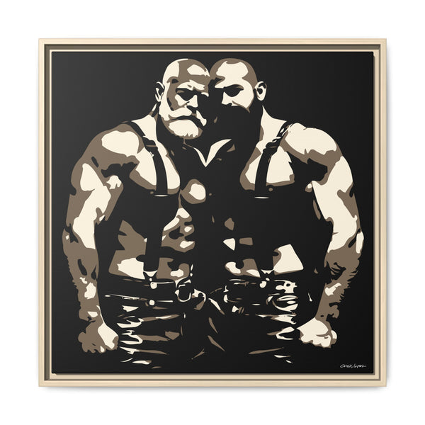 Couple 1, Giclee print on Canvas, Framed (Multi-color)