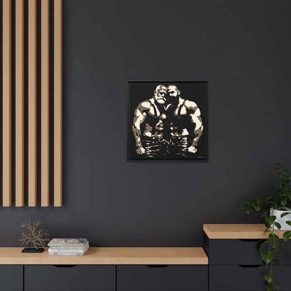 Couple 1, Giclee print on Canvas, Framed (Multi-color)