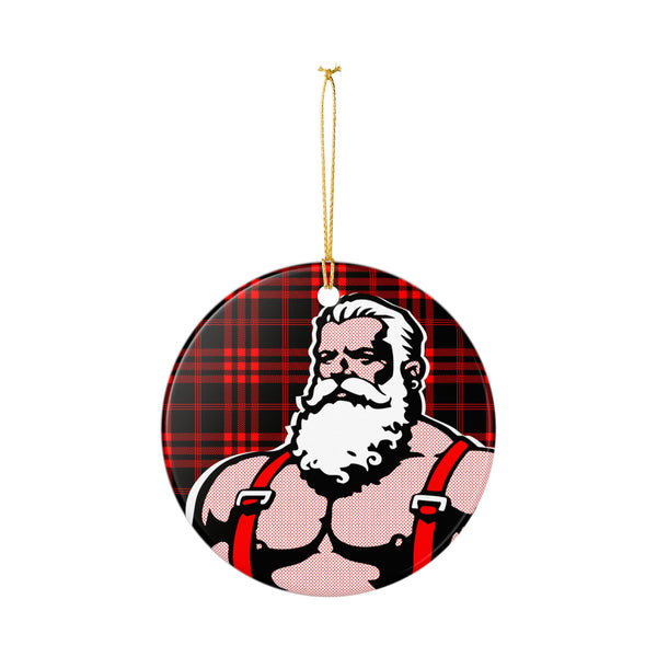 Santa 25 Ceramic Decoration Ornament, (1pc)