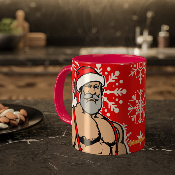 Santa 2023 Colorful Mugs, 11oz