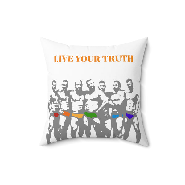 Your Colors, Spun Polyester Square Pillow