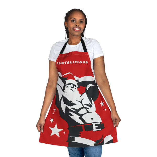 Santalicious All over printed Apron, black Straps