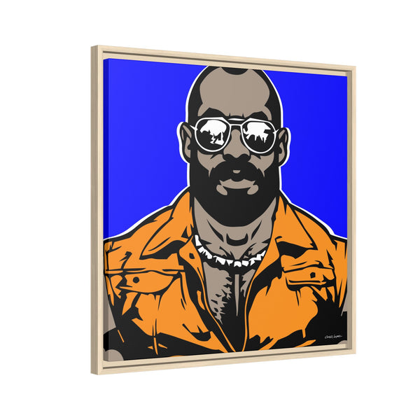 Shades 4, Giclee Print on Canvas, Framed (Multi-color)