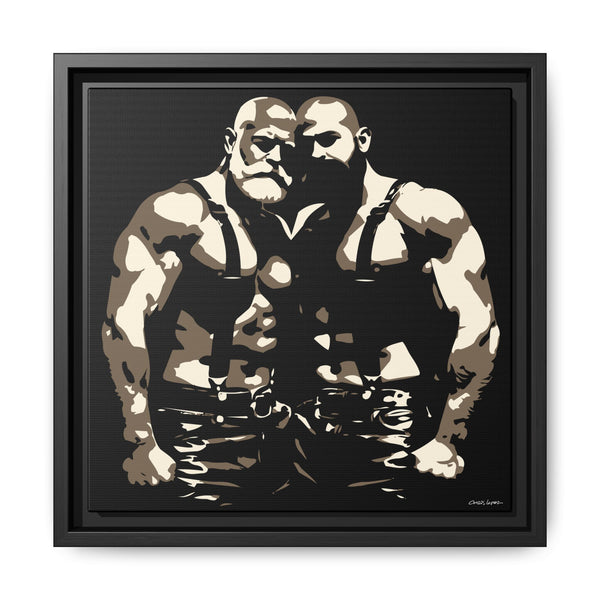 Couple 1, Giclee print on Canvas, Framed (Multi-color)