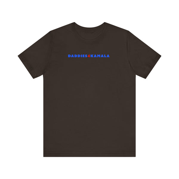 Daddies 4 Kamala back print, Unisex Jersey Short Sleeve Tee