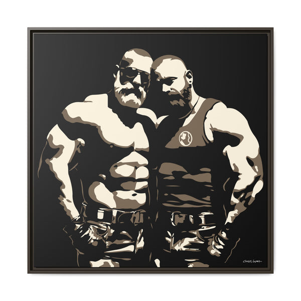 Couple 2, Giclee Print on Canvas, Framed (Multi-color)