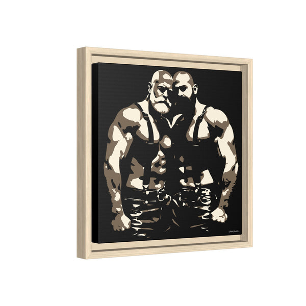 Couple 1, Giclee print on Canvas, Framed (Multi-color)