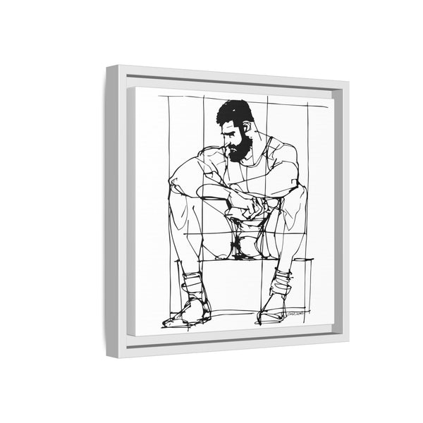 Man Study, Matte Canvas, Framed (Multi-color)