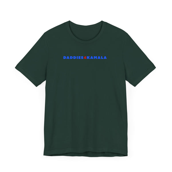 Daddies 4 Kamala back print, Unisex Jersey Short Sleeve Tee