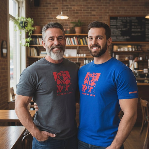 Love Is Love, hand printed T-shirt and Tank Top.