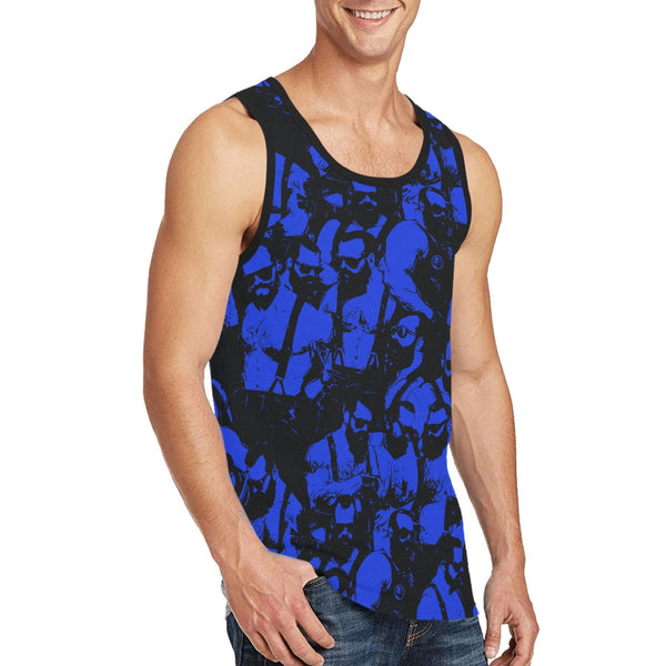 Bar Hopping (Blue), All over printed Tshirt and Tank Top