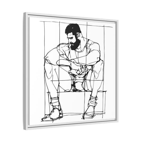 Man Study, Matte Canvas, Framed (Multi-color)