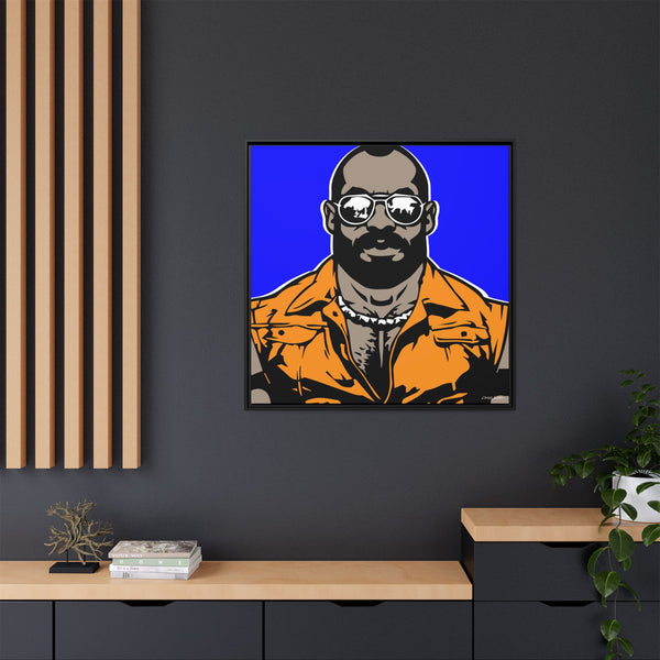 Shades 4, Giclee Print on Matte Canvas, Framed