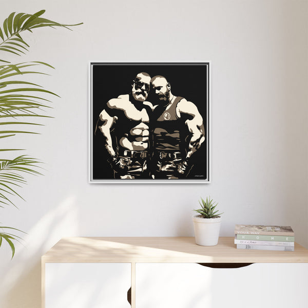 Couple 2, Giclee Print on Canvas, Framed (Multi-color)