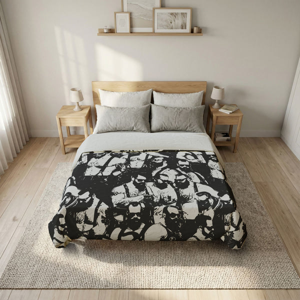 Bar Hopping, Cotton Duvet Cover (Queen & King)