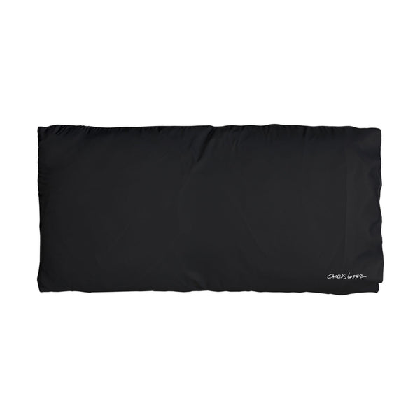 Icon Gray, Black Microfiber Pillowcase