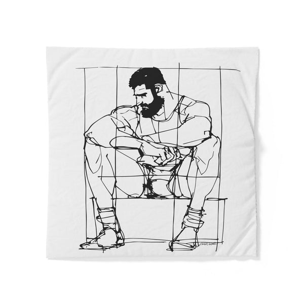 Man Study, Cotton Duvet Cover
