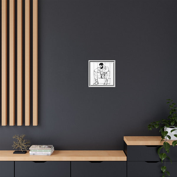 Man Study, Matte Canvas, Framed (Multi-color)
