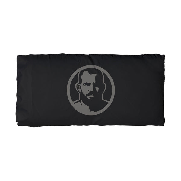 Icon Gray, Black Microfiber Pillowcase