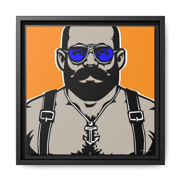 Shades 1, Giclee Print on Canvas, Framed (Multi-color)