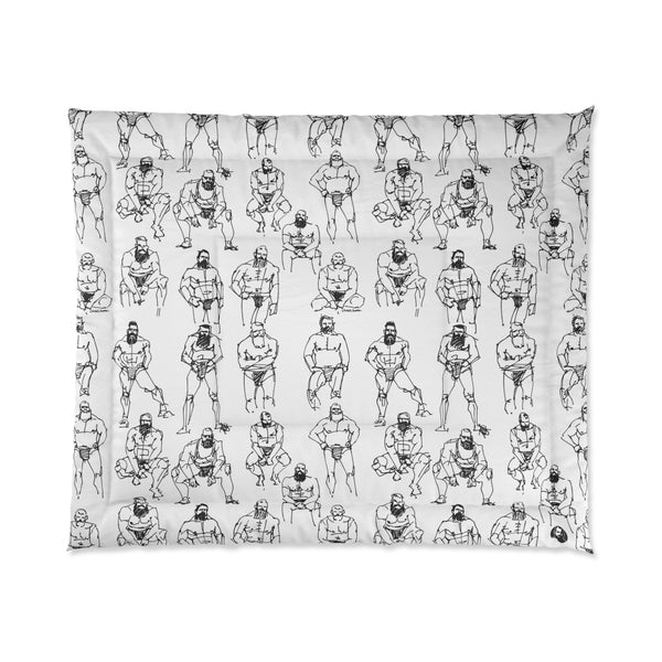 Doodled Men, Comforter (Queen & King)
