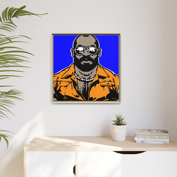 Shades 4, Giclee Print on Canvas, Framed (Multi-color)