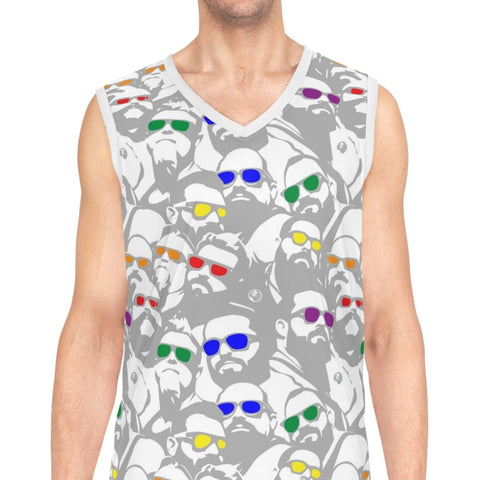 Bright Days. All Over Printed Basketball Tank Top