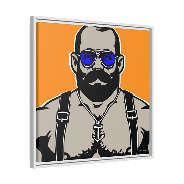 Shades 1, Giclee Print on Canvas, Framed (Multi-color)