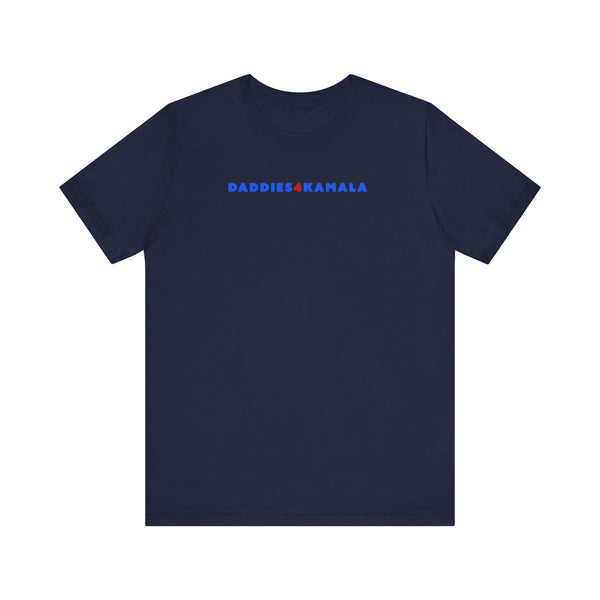 Daddies 4 Kamala back print, Unisex Jersey Short Sleeve Tee