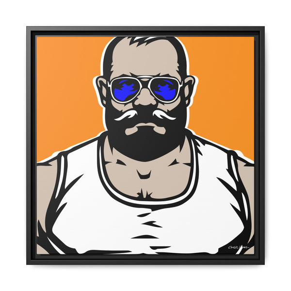 Shades 3, Giclee Print on Matte Canvas, Framed