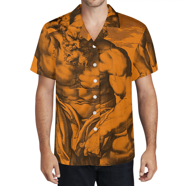 Mentor, Mens All Over Print Casual Hawaiian Shirt