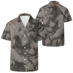 Master, Mens All Over Printed Casual Hawaiian Shirt