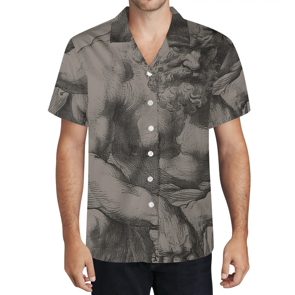 Master, Mens All Over Printed Casual Hawaiian Shirt