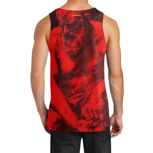 Slave, All Over Printed Mesh Tank Top